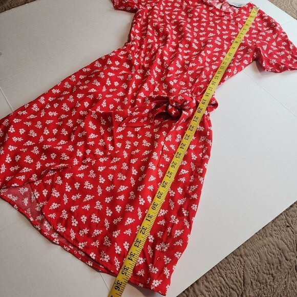 Los Angeles Atelier and Other Stories dress size 0 Short sleeve floral front tie - Picture 11 of 13